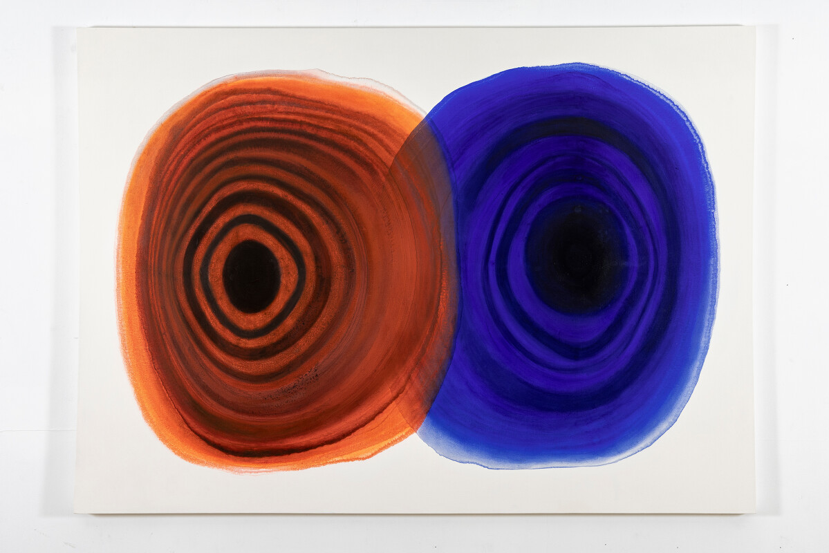 Orange and Ultramarine Blue