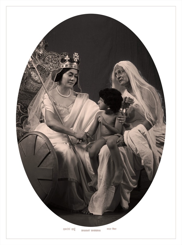 Bharat Bhiksha (after 1878-1880 calendar print by Calcutta Art Studio)