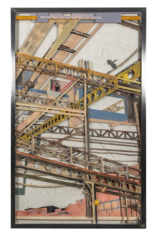 Unstructured _ Industrial landscape, Paper relief