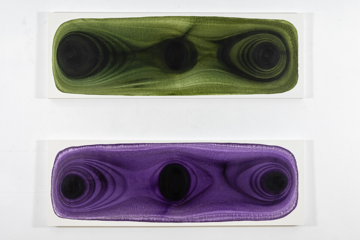 Brilliant Purple and Olive