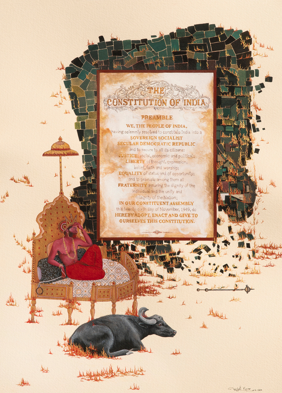 Yama - The Lord of Death, and Dharamraj- The King of Justice-sitting on the throne (1)