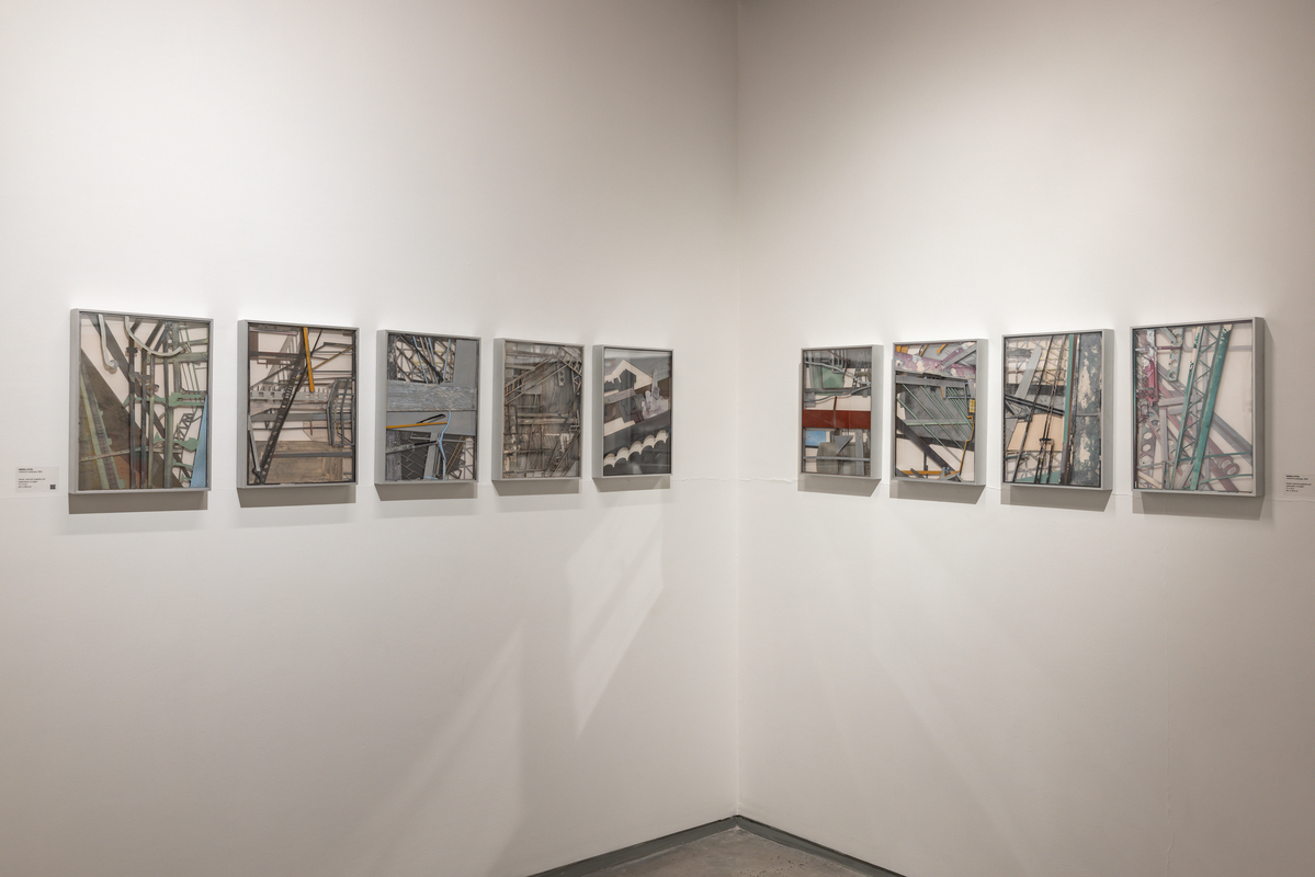 Paper Relief Drawing (Industrial Landscape Series)