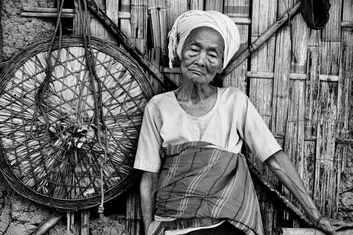 An Elderly Chakma Woman, Tripura, India